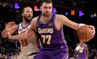 东契奇30+15布伦森12+13 湖人不敌尼克斯